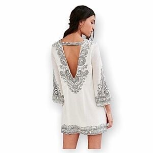 Urban Outfitters Bell Arm Short Open Back dress